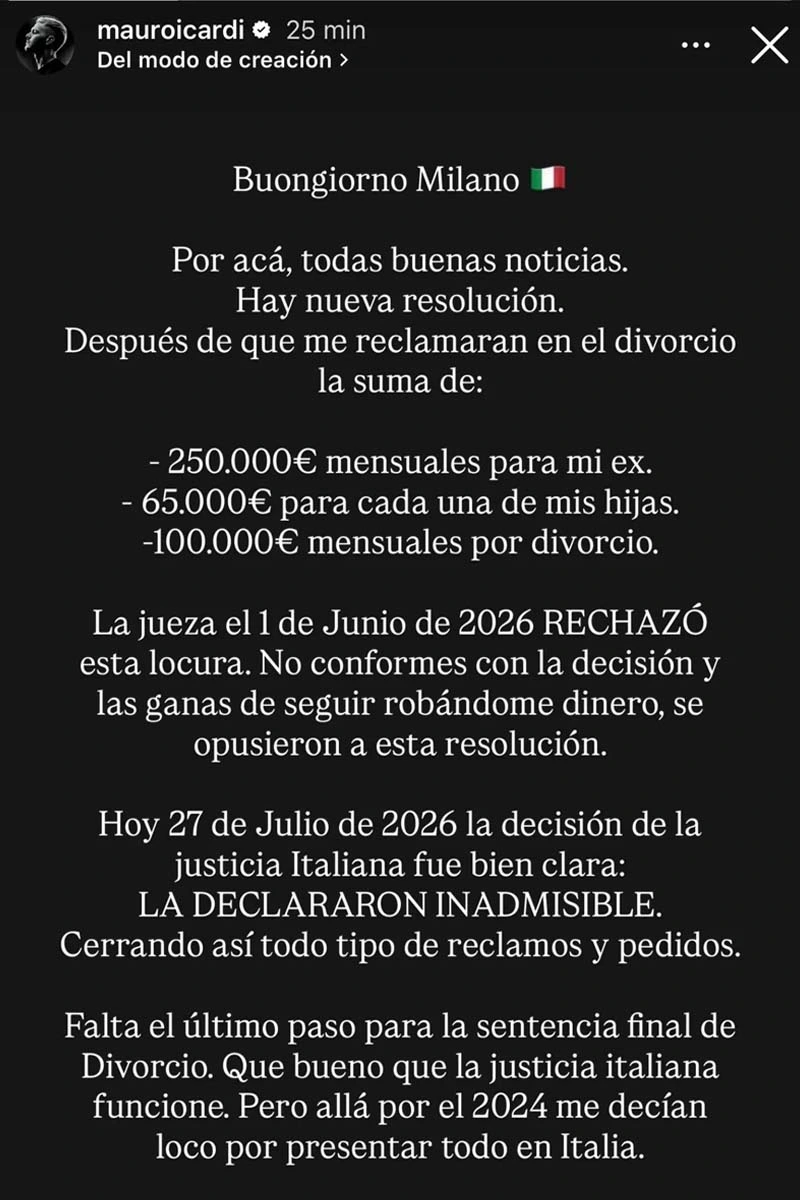 Cómo sigue el proceso judicial en Italia