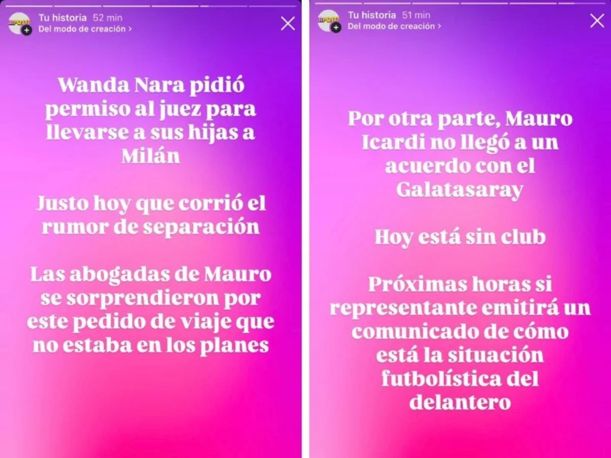 Wanda Nara intentaría sacar del país a sus hijas