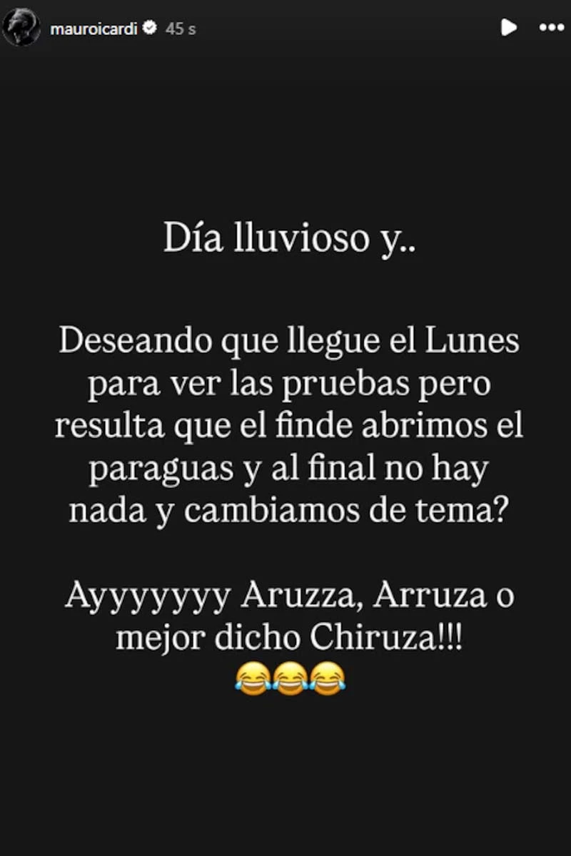 Mauro Icardi's posts against Yanina Latorre