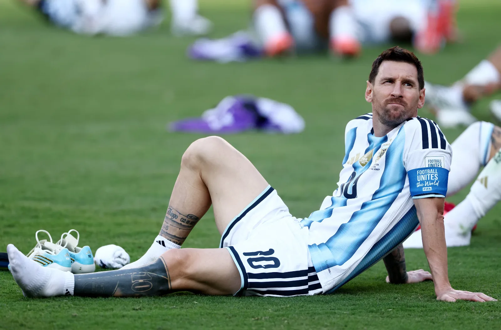 Lionel Messi exhausto tras la final del Mundial 2026