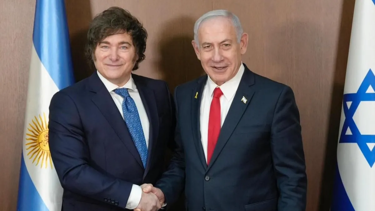 Javier Milei and Benjamin Netanyahu.
