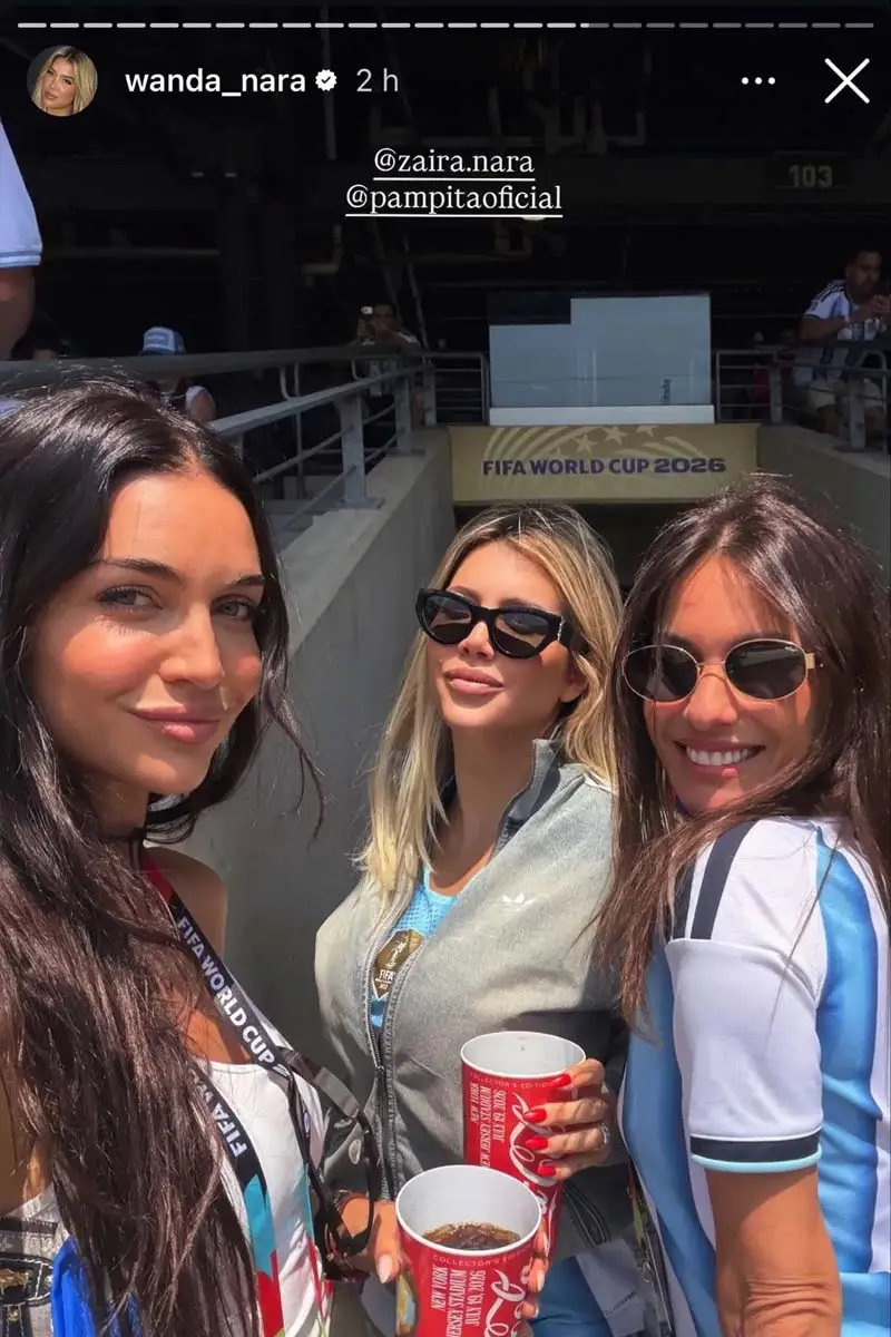 Wanda Nara junto a Zaira y Pampita