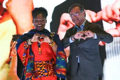 Gustavo Petro junto a su vicepresidente Francia Márquez.