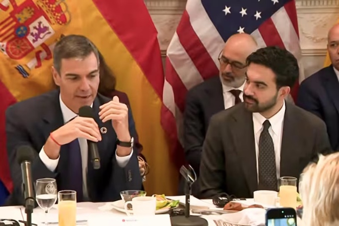 Mamdani y Pedro Sánchez se mostraron juntos en Nueva York.