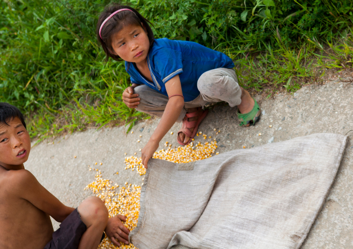 A large part of the population of North Korea is plunged into hunger and economic crisis due to the measures of Kim's regime.