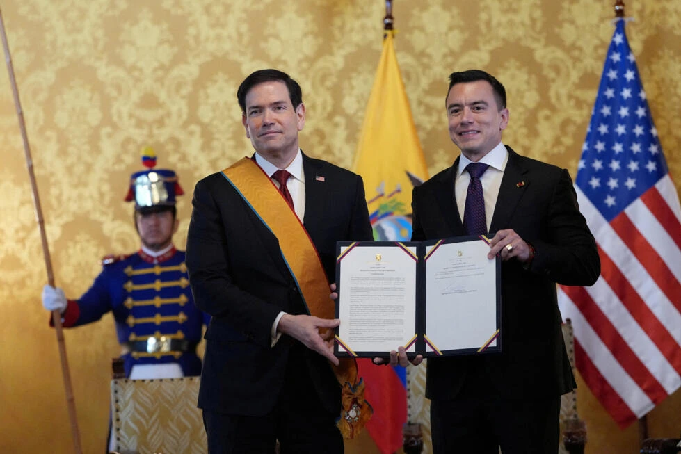 El presidente ecuatoriano, Daniel Noboa, destacó las acciones del gobierno de Trump para combatir al narcotráfico en Latinoamérica