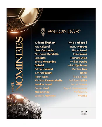 Nominados al Balón de Oro