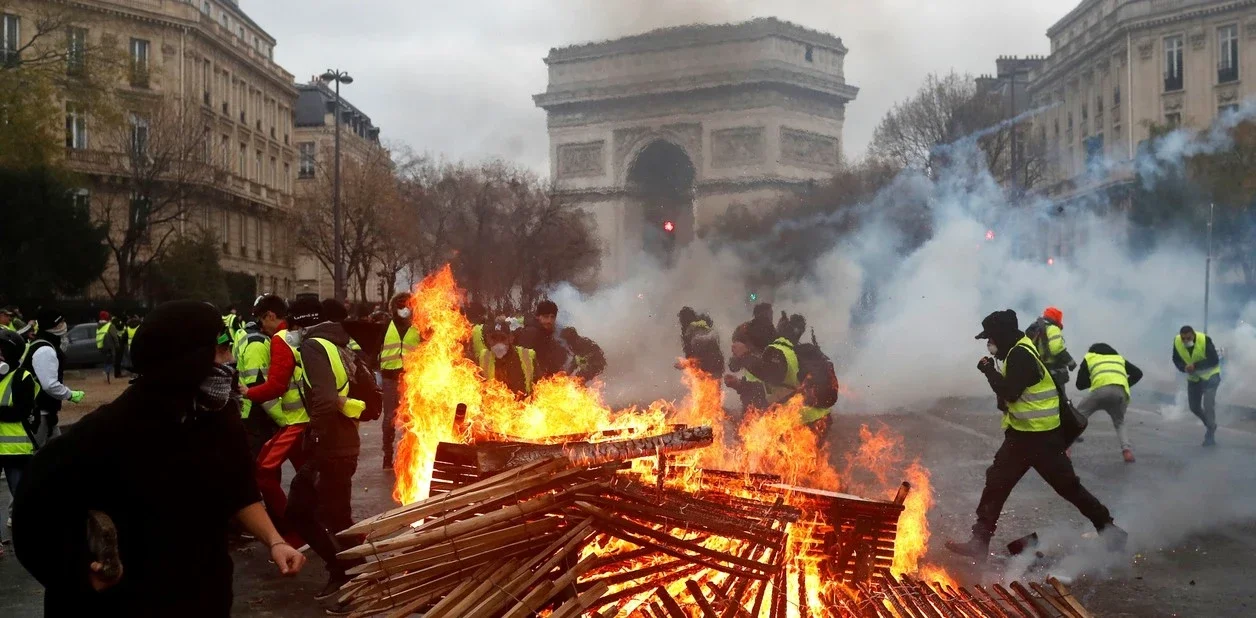 French protesters