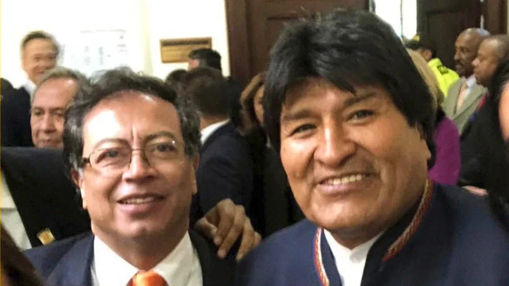 Gustavo Petro y Evo Morales.