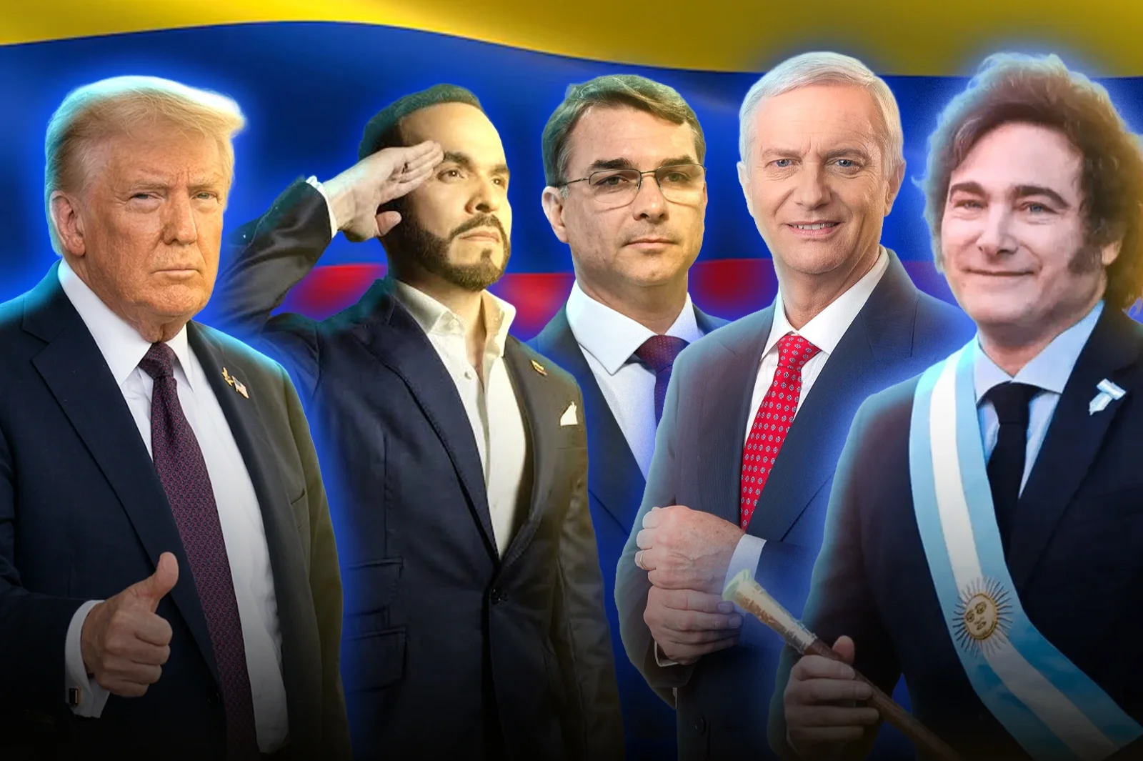 Trump, Milei, Kast, and the international right support De la Espriella in the runoff