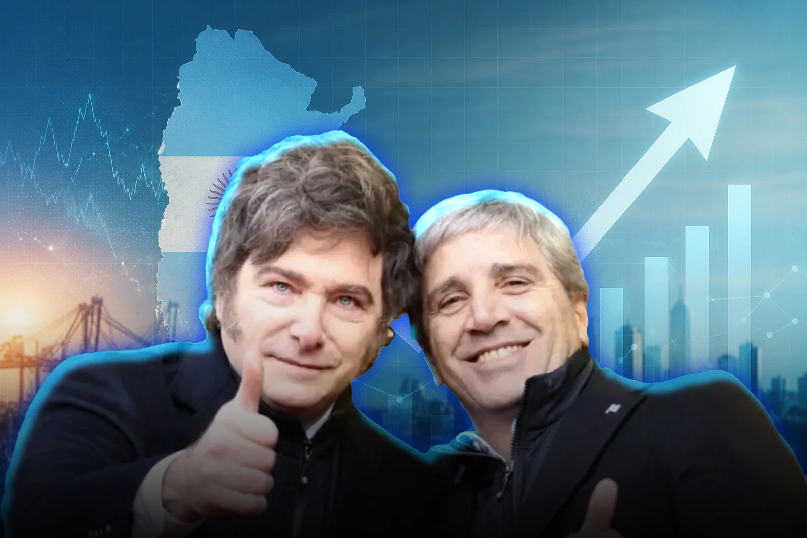 Javier Milei y Luis Caputo.