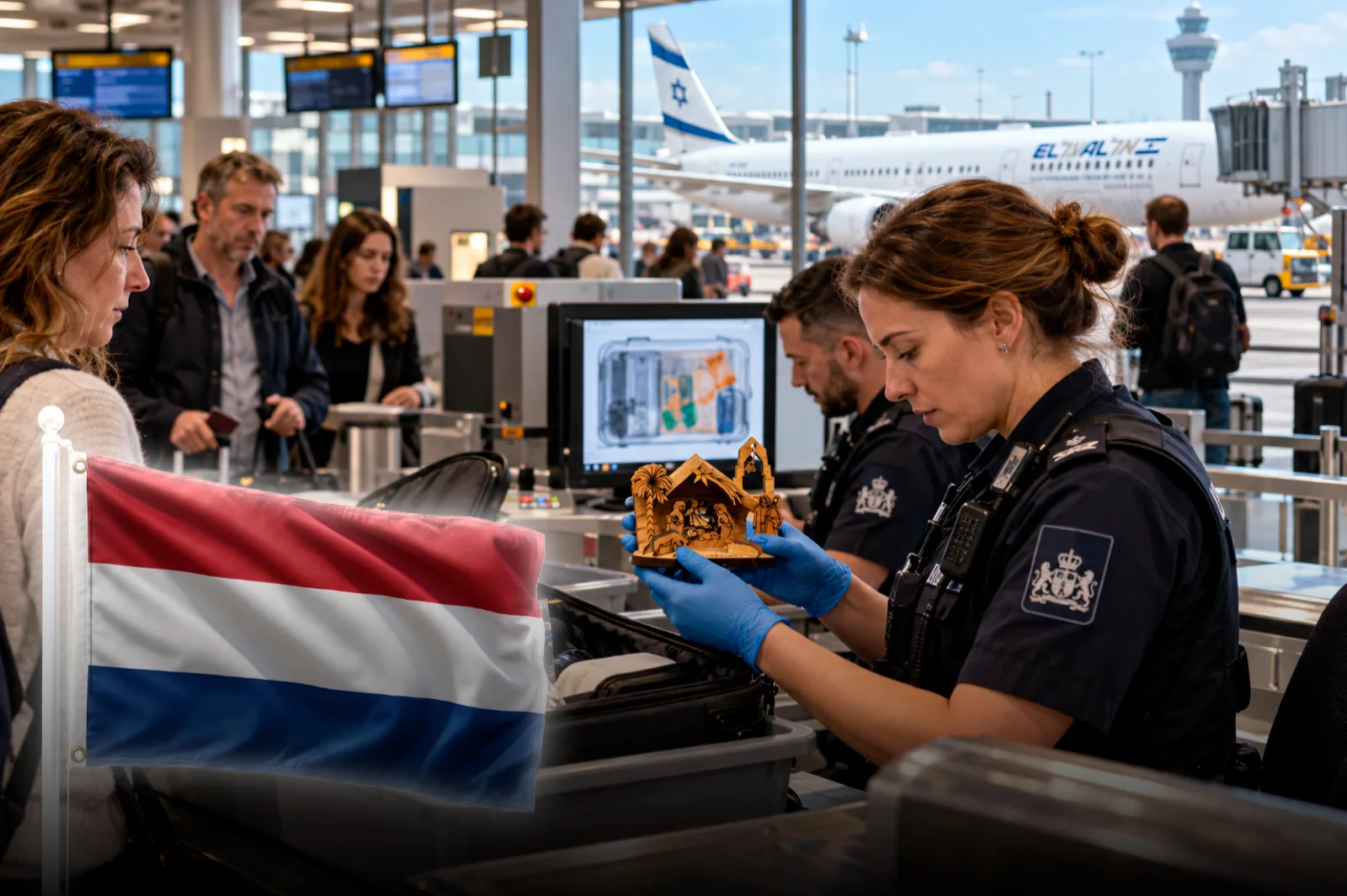Autoridades de Países Bajos revisaron a los pasajeros de un vuelo de Tel Aviv en busca de productos israelíes