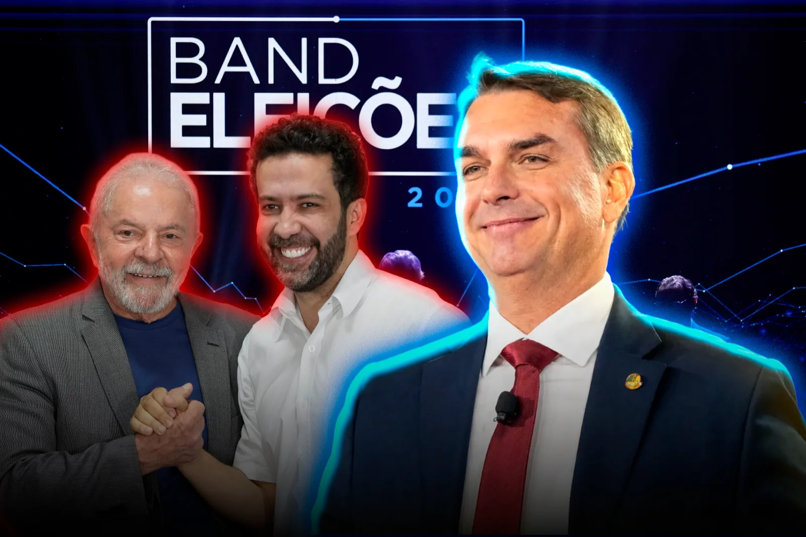 Flávio invitó a la exesposa del operador mediático de Lula al debate para dejarlo afuera por su orden de alejamiento