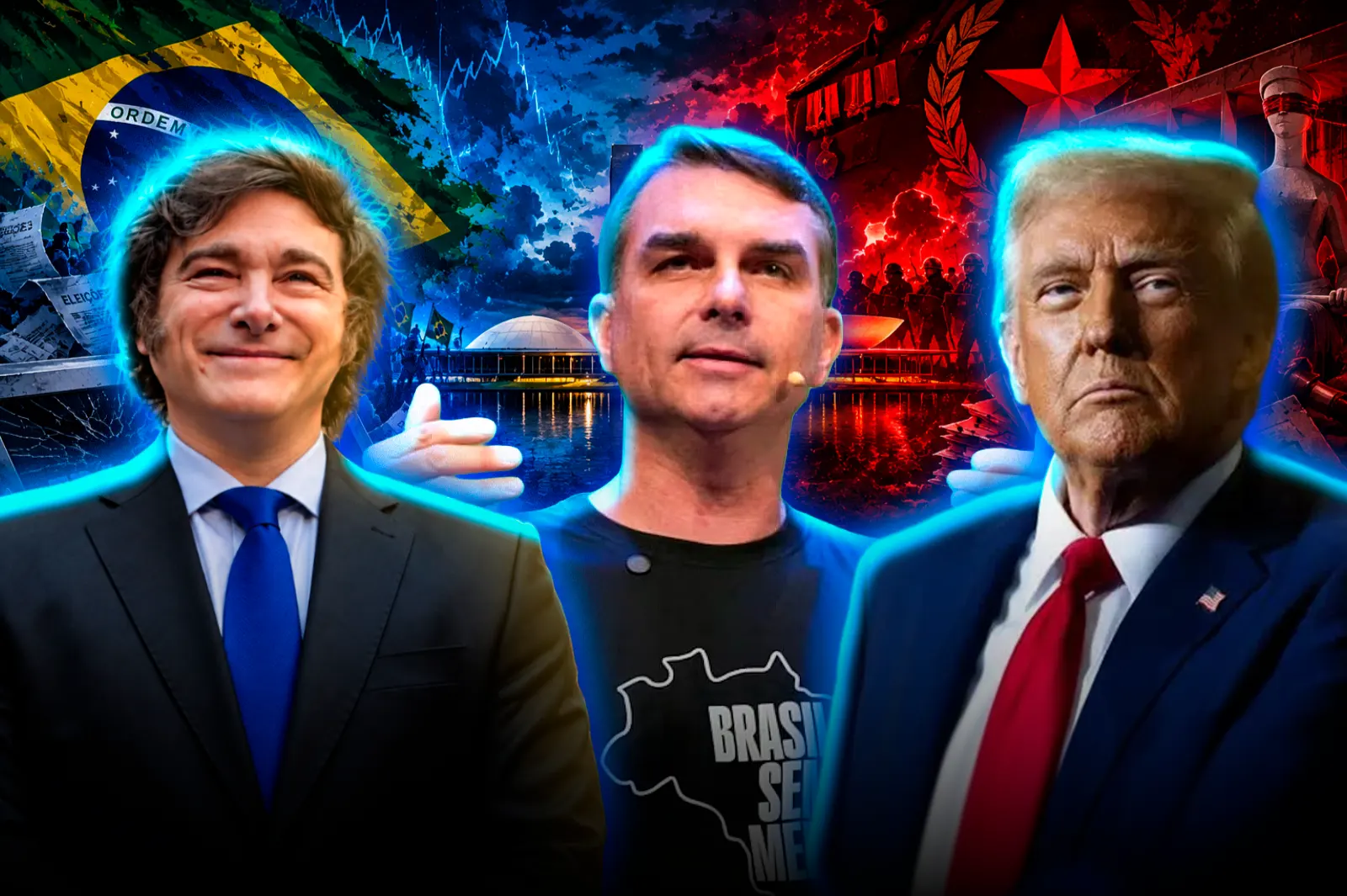 Flávio Bolsonaro se declaró presidente electo de Brasil, denunció fraude electoral y la persecución del régimen de Lula