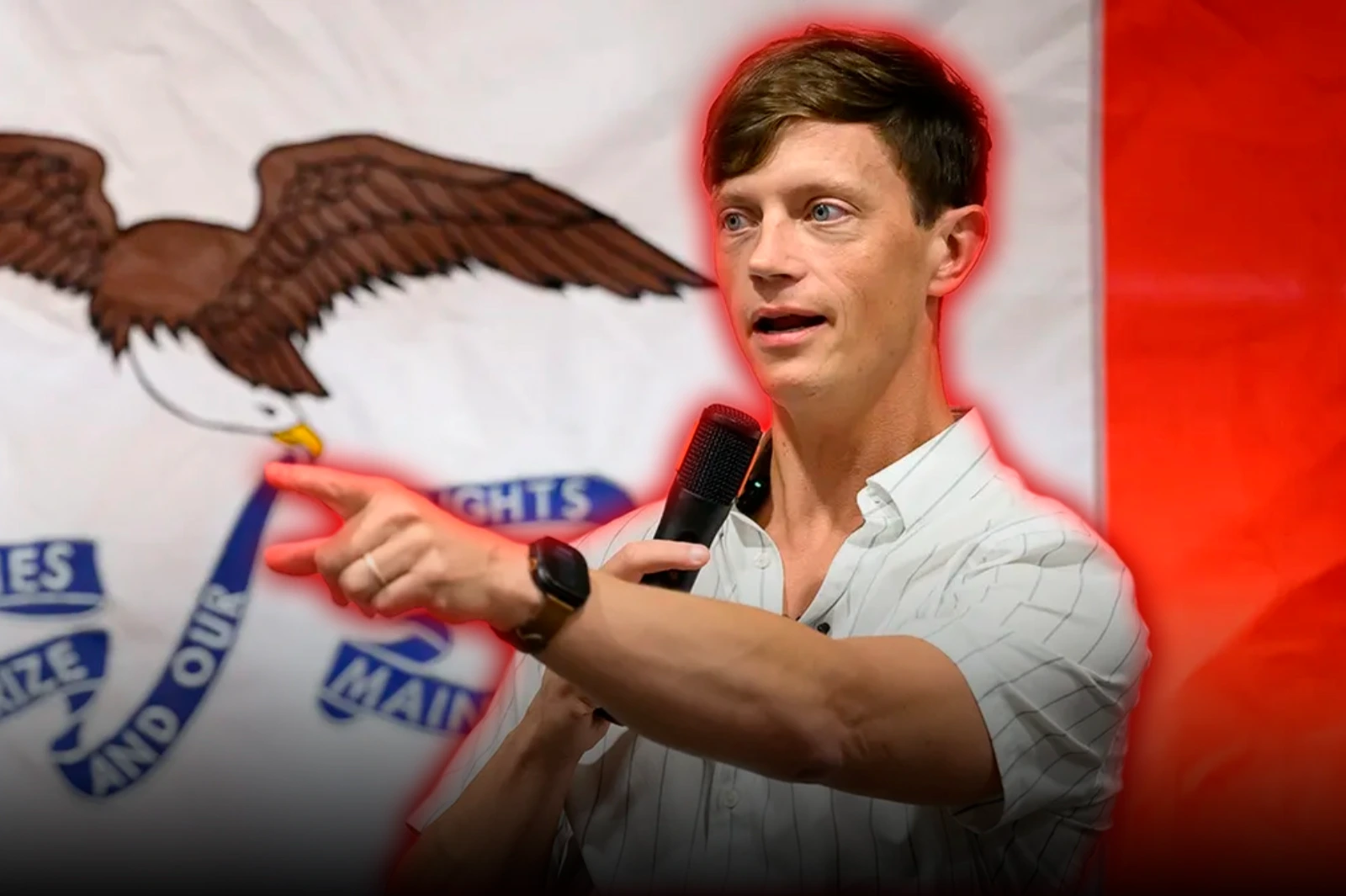 El candidato demócrata a gobernador de Iowa enfrenta duras críticas por asistir a una iglesia que sexualiza niños