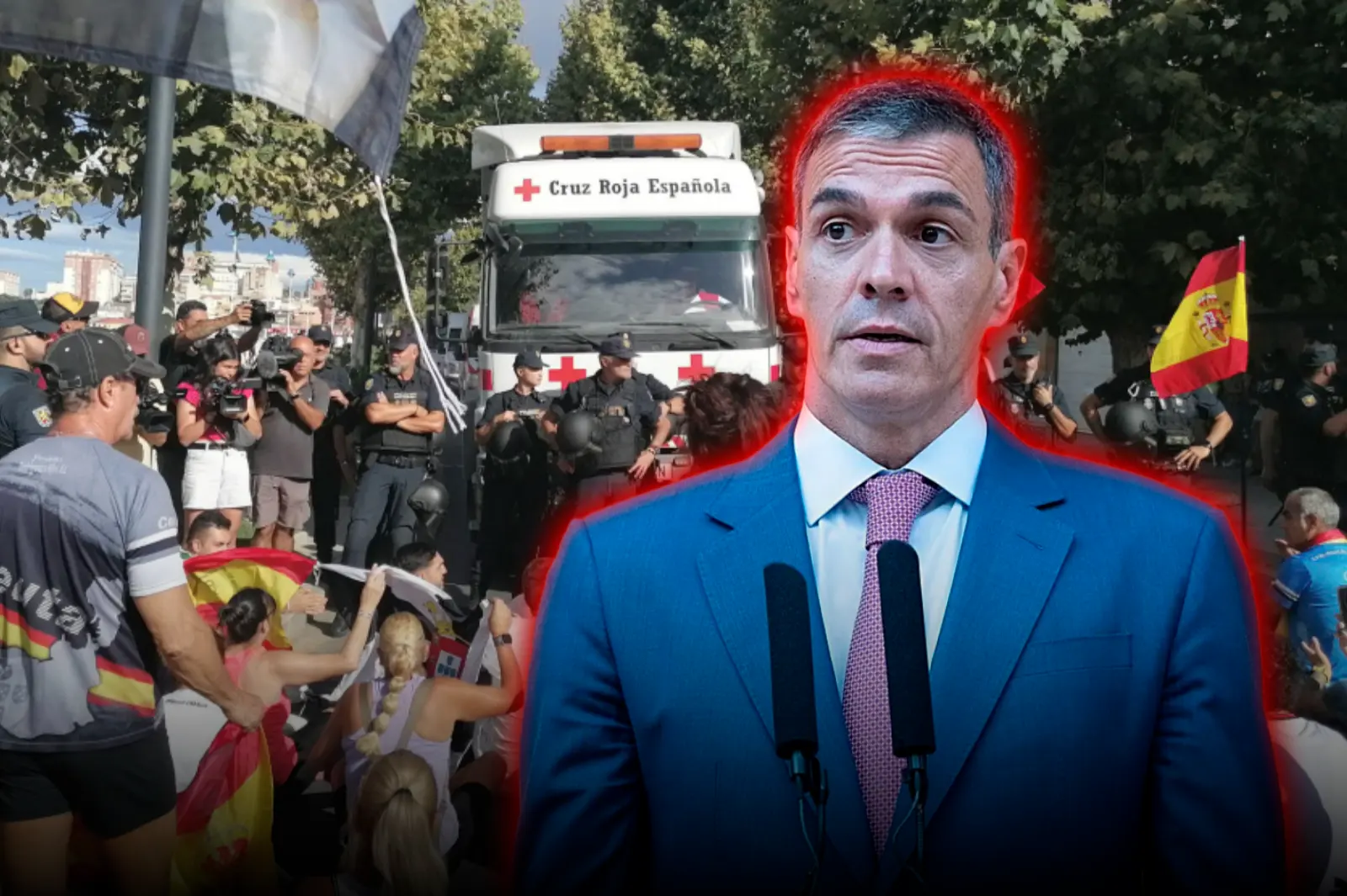 España: vecinos de Ceuta bloquearon un convoy de Cruz Roja con suministros para inmigrantes ilegales