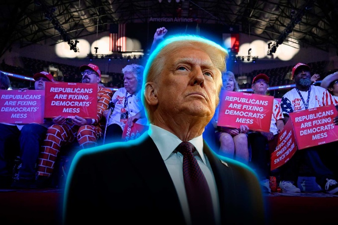 Trump closed the first night of the historic Republican convention and promised to crush the Democrats in November