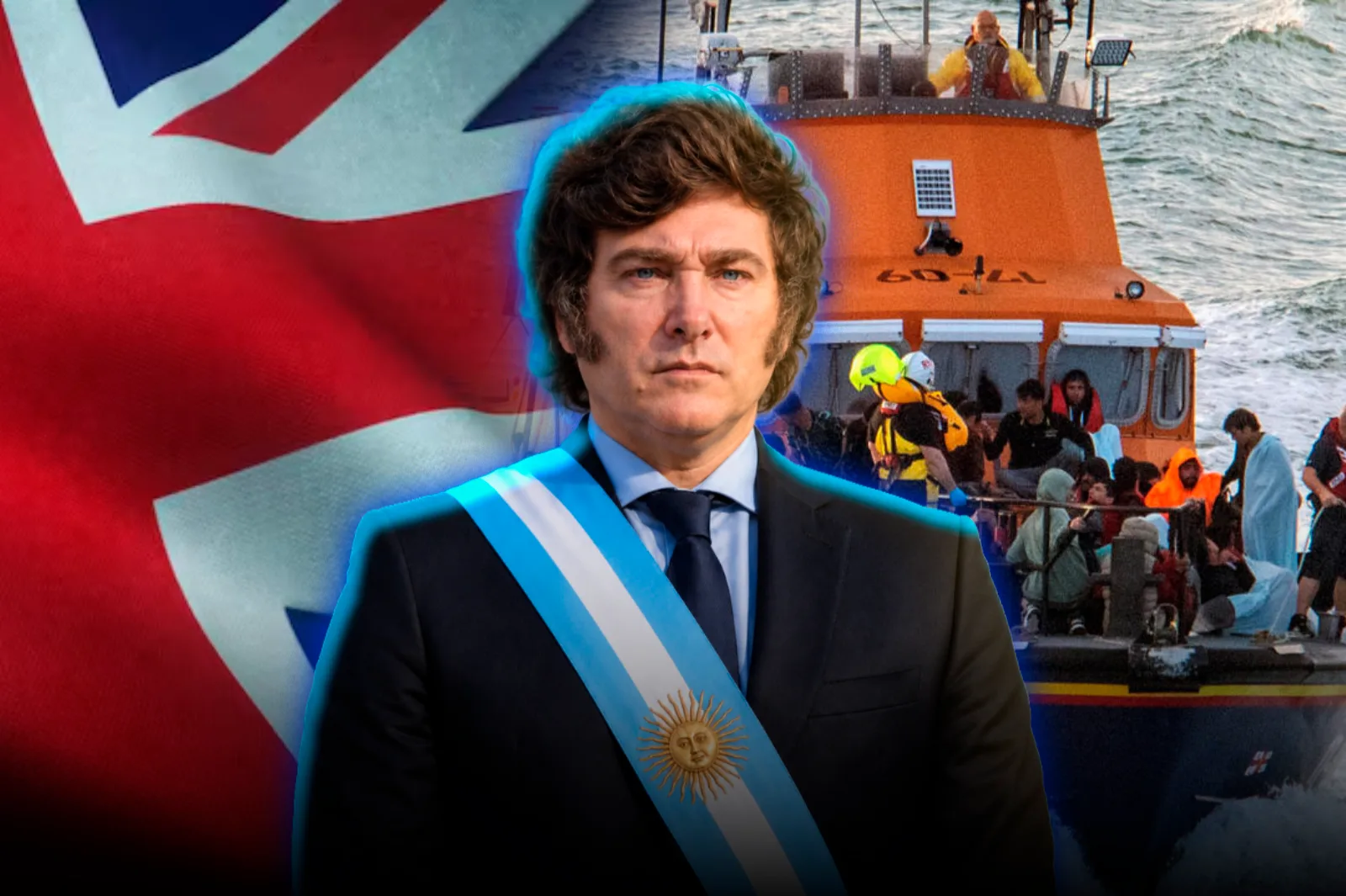 Javier Milei apuntó contra la crisis migratoria que azota al Reino Unido