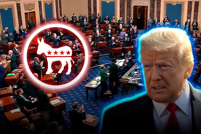Democrats in the Senate blocked a Trump-backed bill to prohibit stock purchases on the exchange