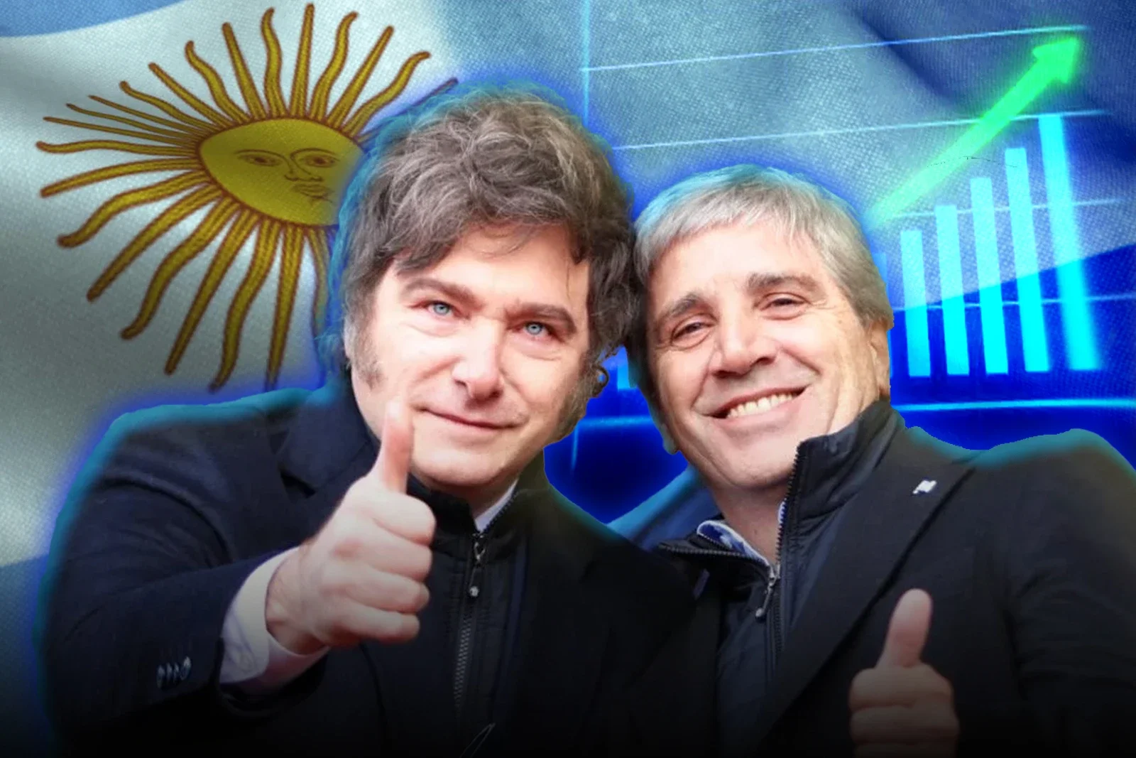 Javier Milei y Luis Caputo.