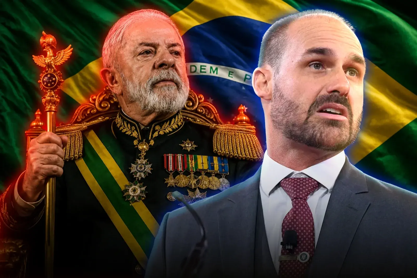 La dictadura de Lula condenó a prisión a Eduardo Bolsonaro en Junio