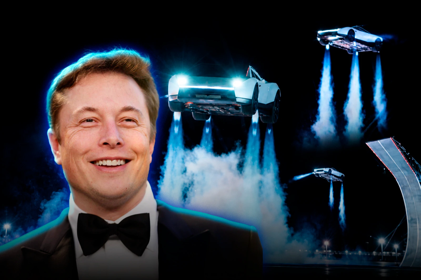 Musk cumplió su promesa: el nuevo Tesla Roadster voló y manejó completamente boca abajo