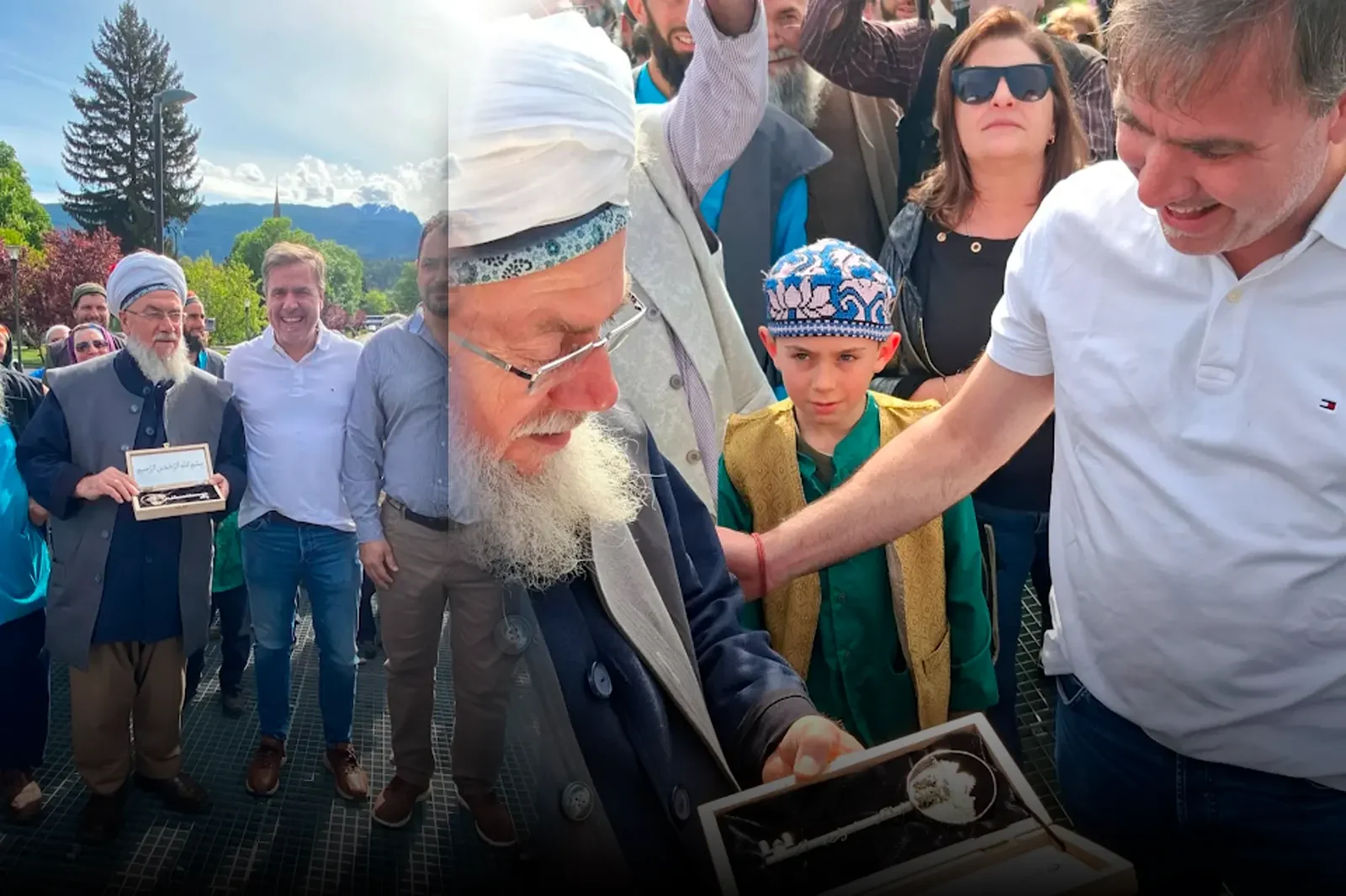 El Bolsón entregó la Llave de la Ciudad al líder musulmán Mawlana Muhammad Adil