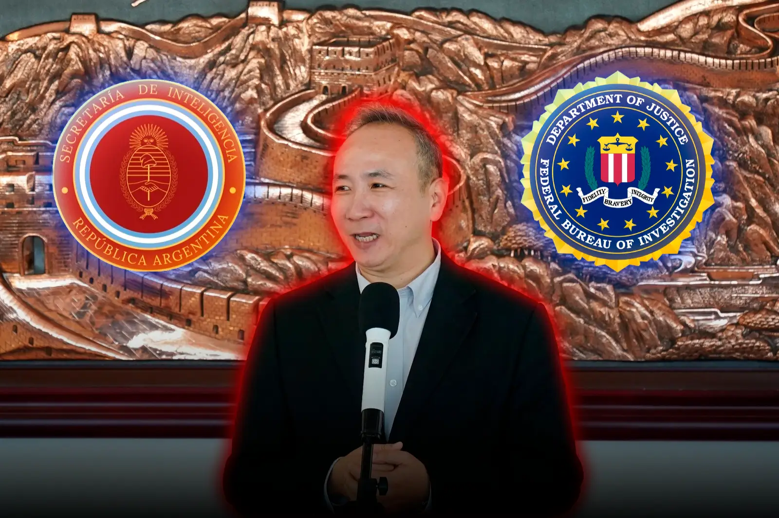La Embajada China lanzó una serie de comunicados enfurecidos por el acercamiento de la SIDE al FBI