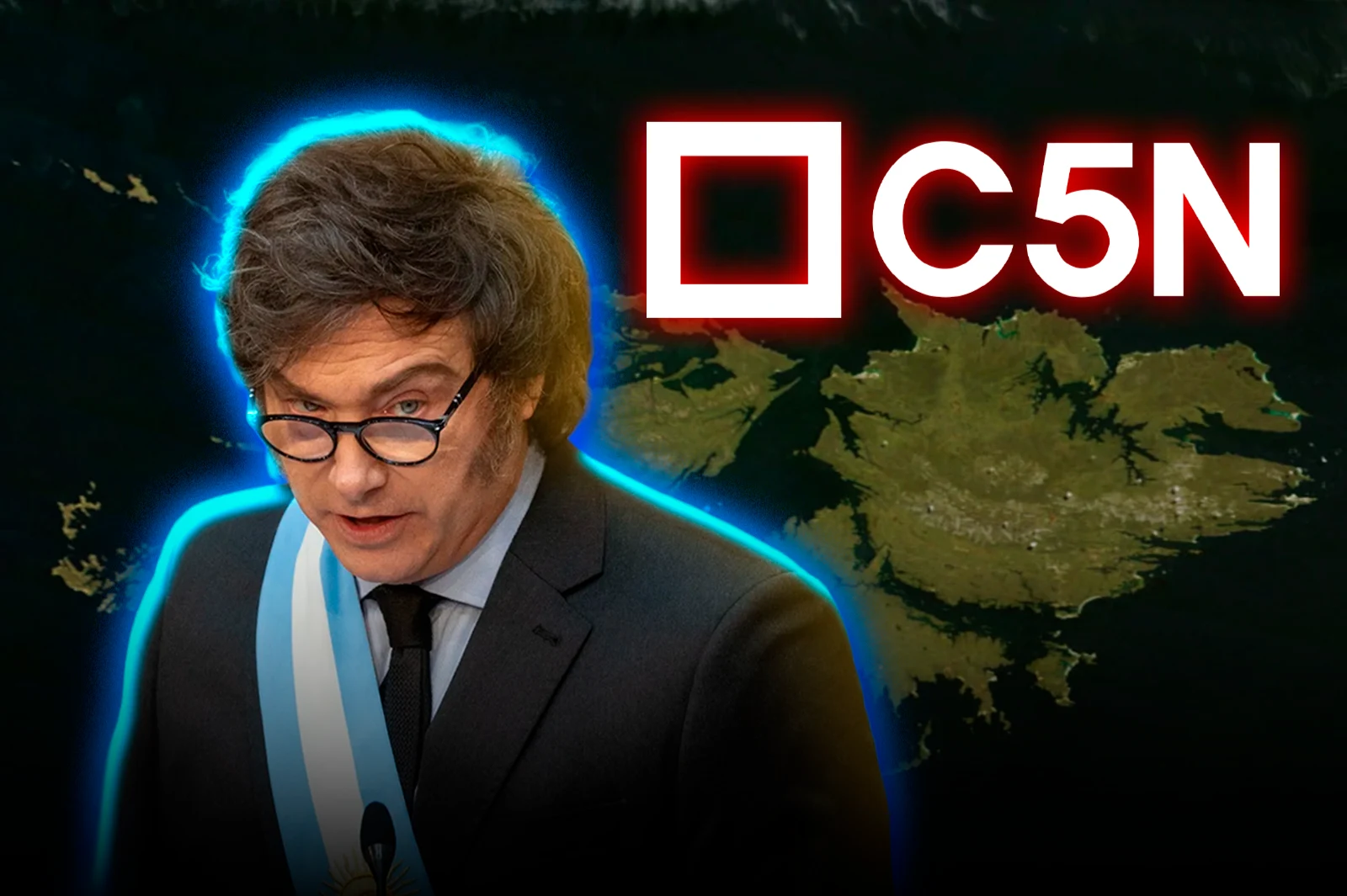 C5N shared and supported a fake news story against Milei from the kelpers who usurp the Malvinas