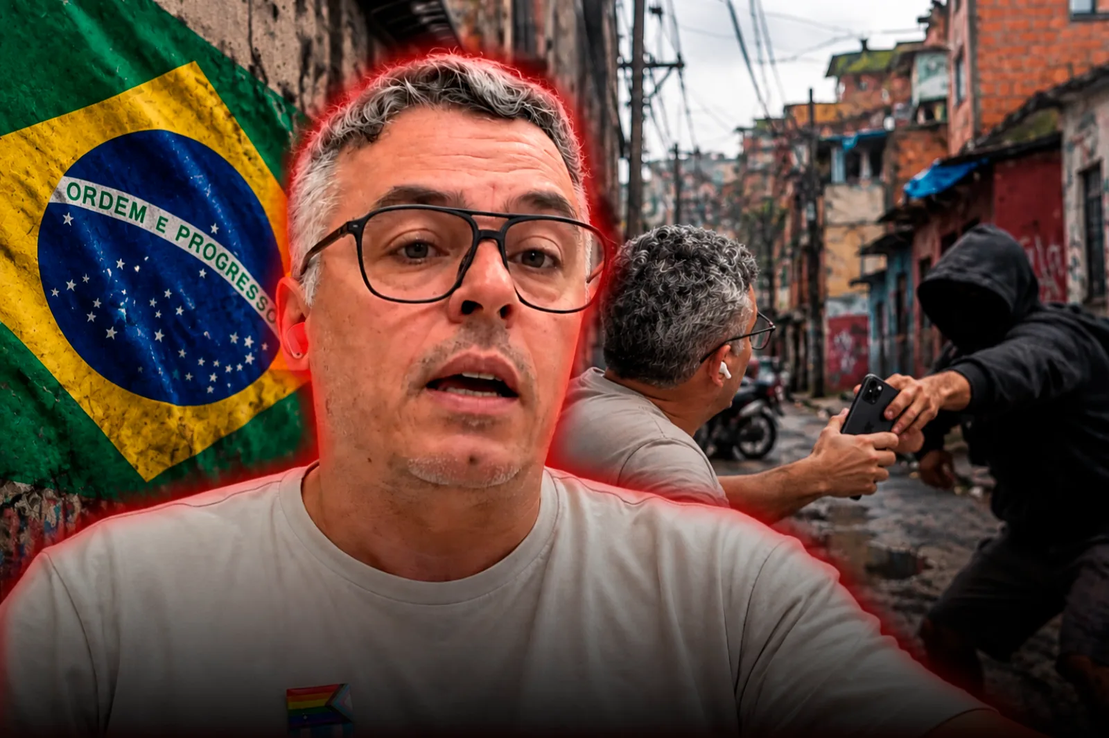 Esteban Paulón fue asaltado en vivo mientras hacía campaña por el régimen de Lula en Brasil