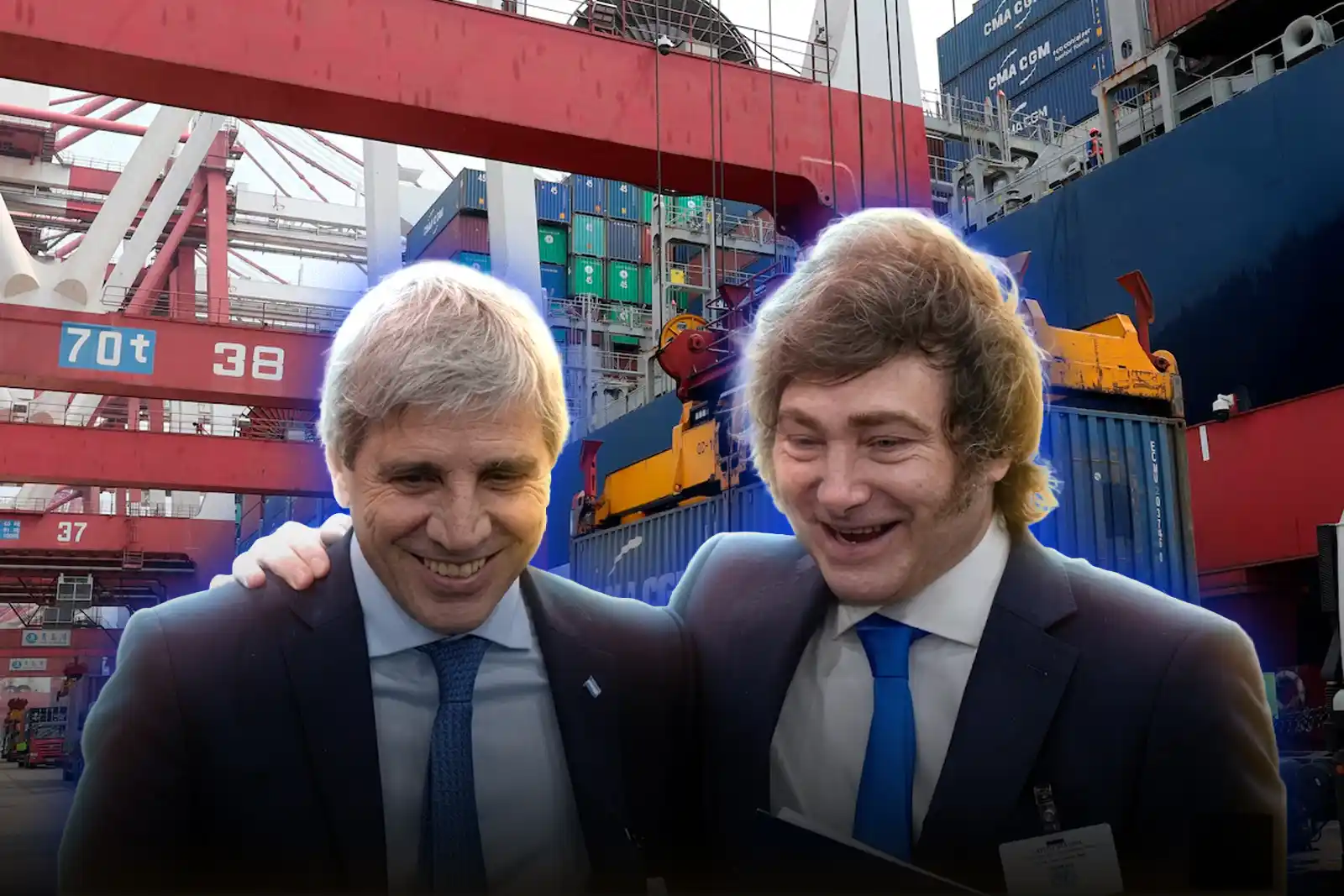 Javier Milei y Luis Caputo.