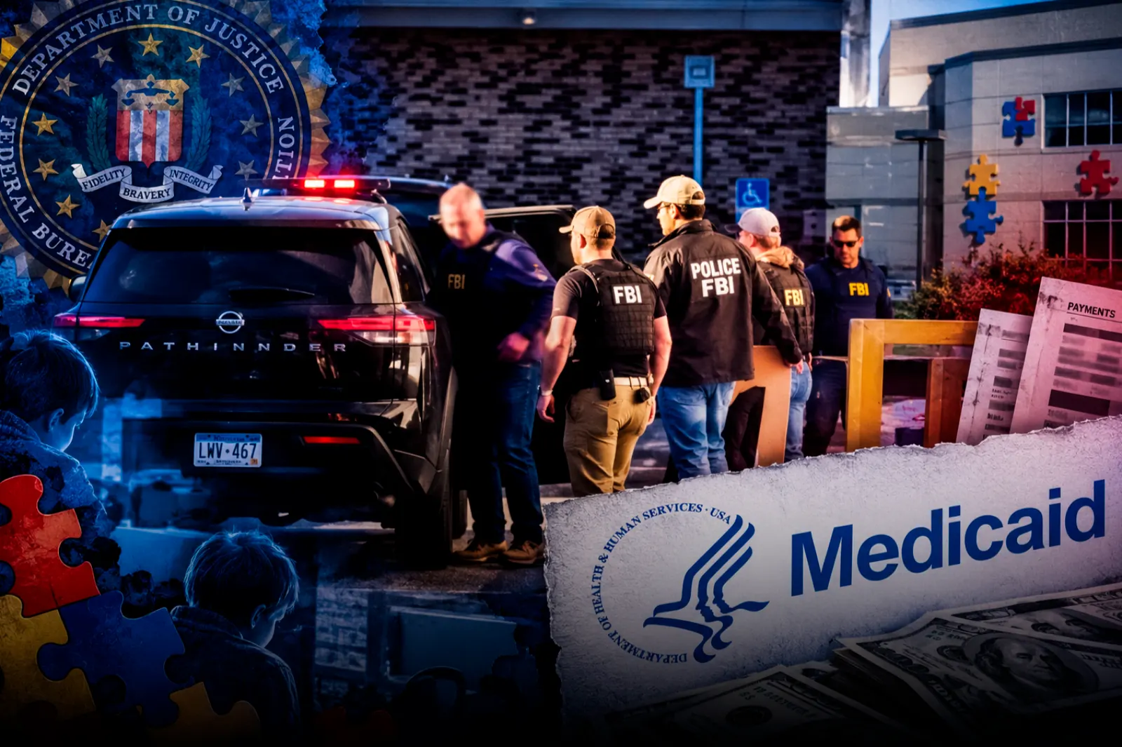 El FBI allanó centros de atención al autismo en Minnesota por investigaciones de fraude a Medicaid
