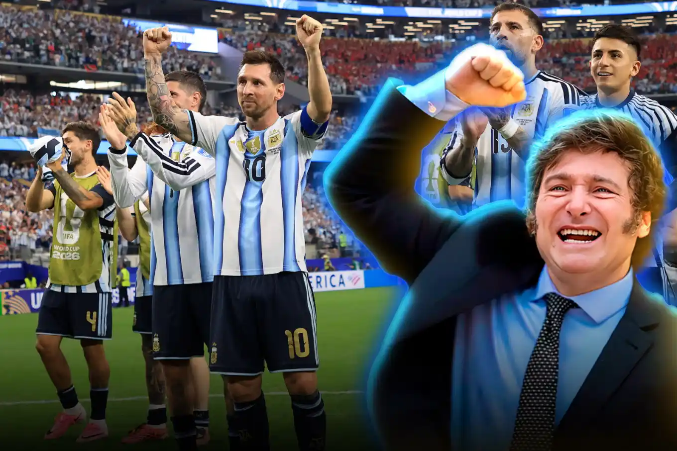 El presidente Javier Milei y la Selección.
