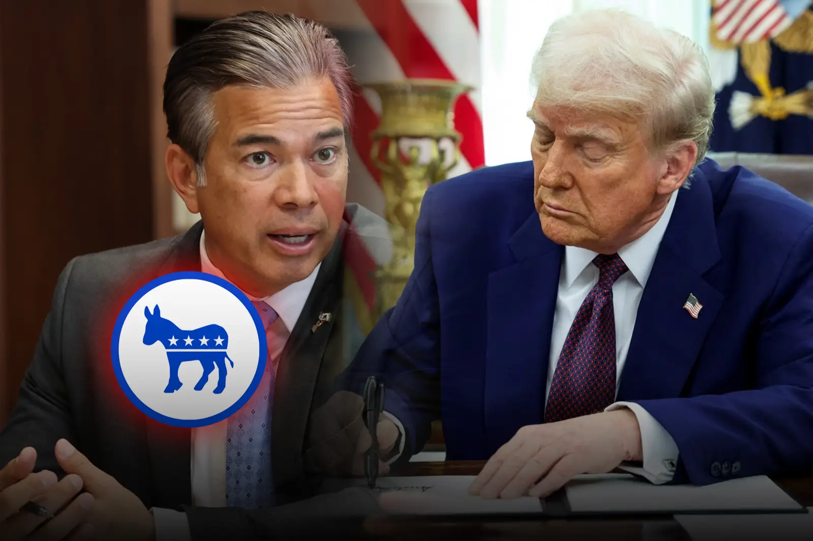 A group of Democratic attorneys general challenge Donald Trump's tariff plan to combat global forced labor