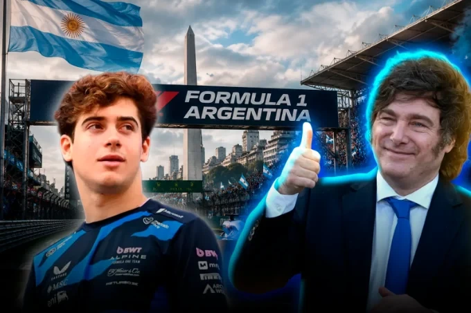 Javier Milei y Franco Colapinto.