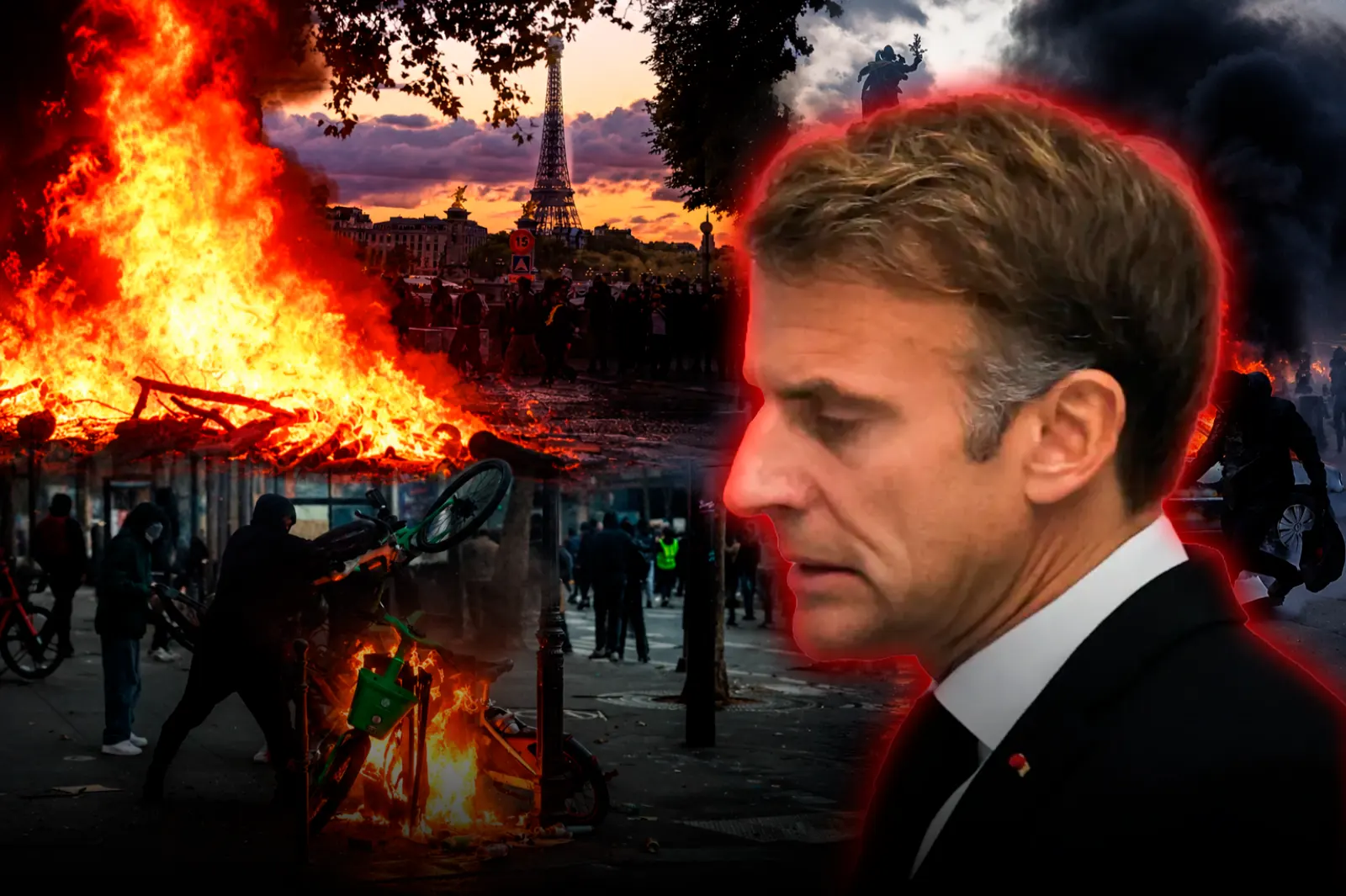 Francia impuso un toque de queda en varios sectores de Paris tras la salvaje ola de disturbios