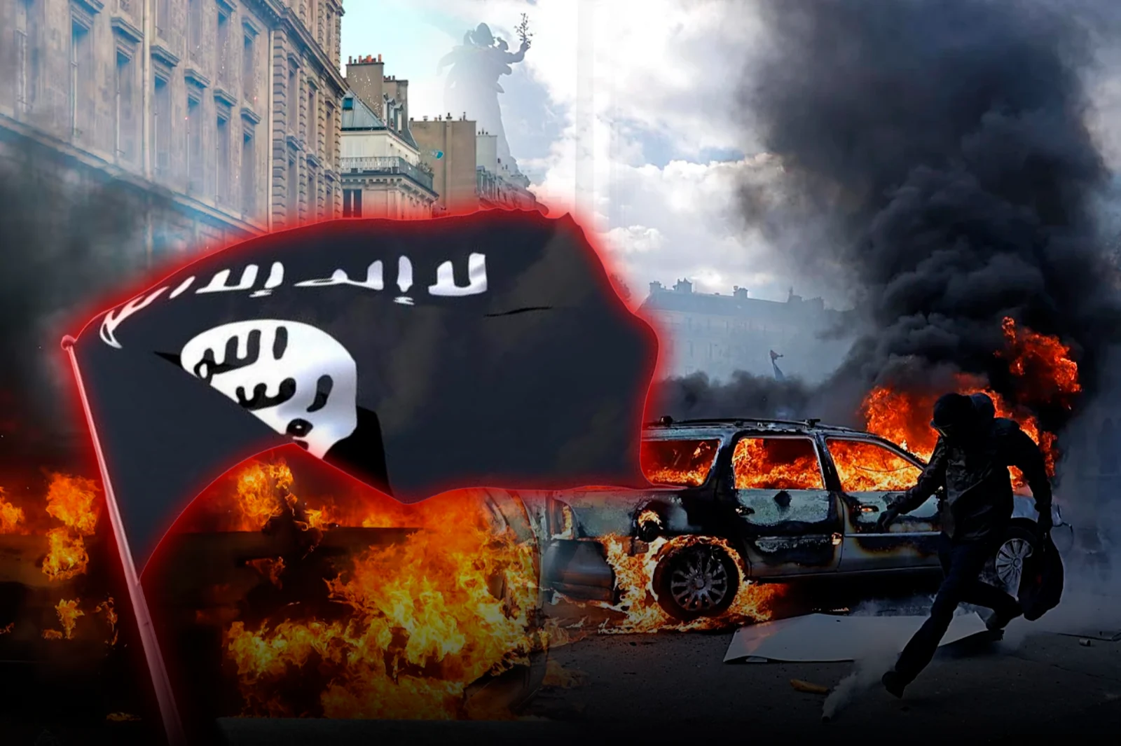 Los terroristas de izquierda junto a los inmigrantes destruyeron Francia en las supuestas "protestas estudiantiles"