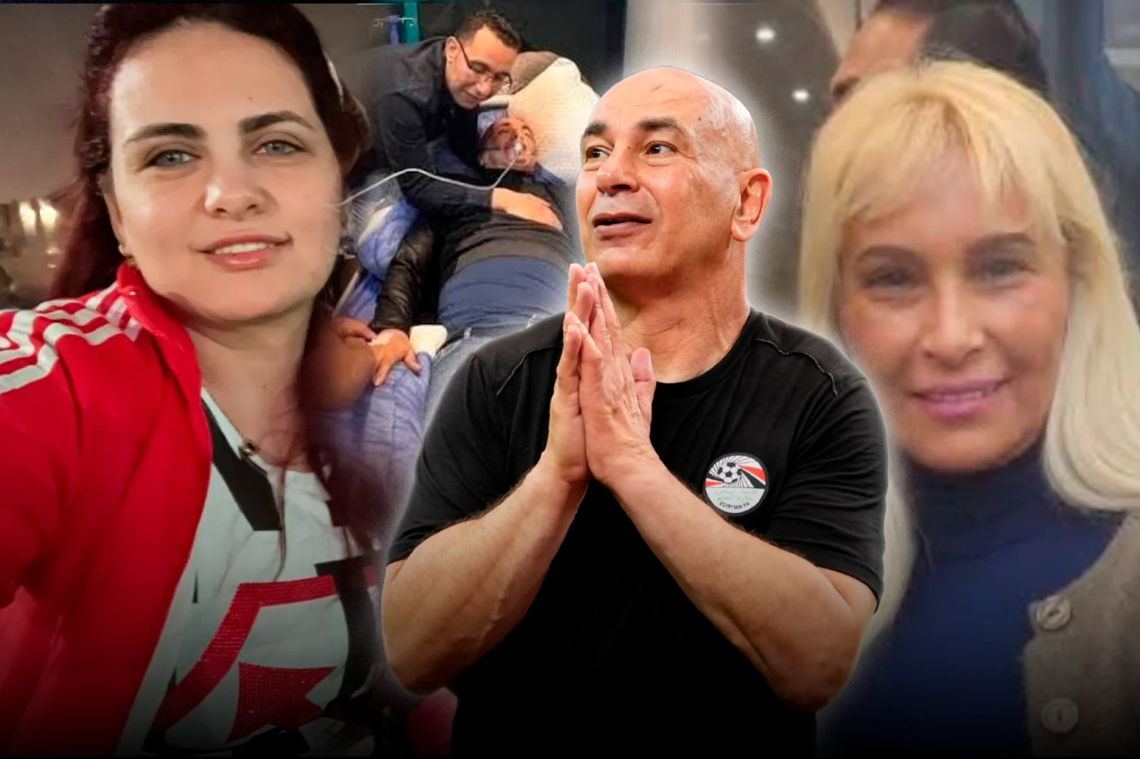 Insólito: Se pelearon las dos esposas de Hossam Hassan y el DT egipcio se desmayó