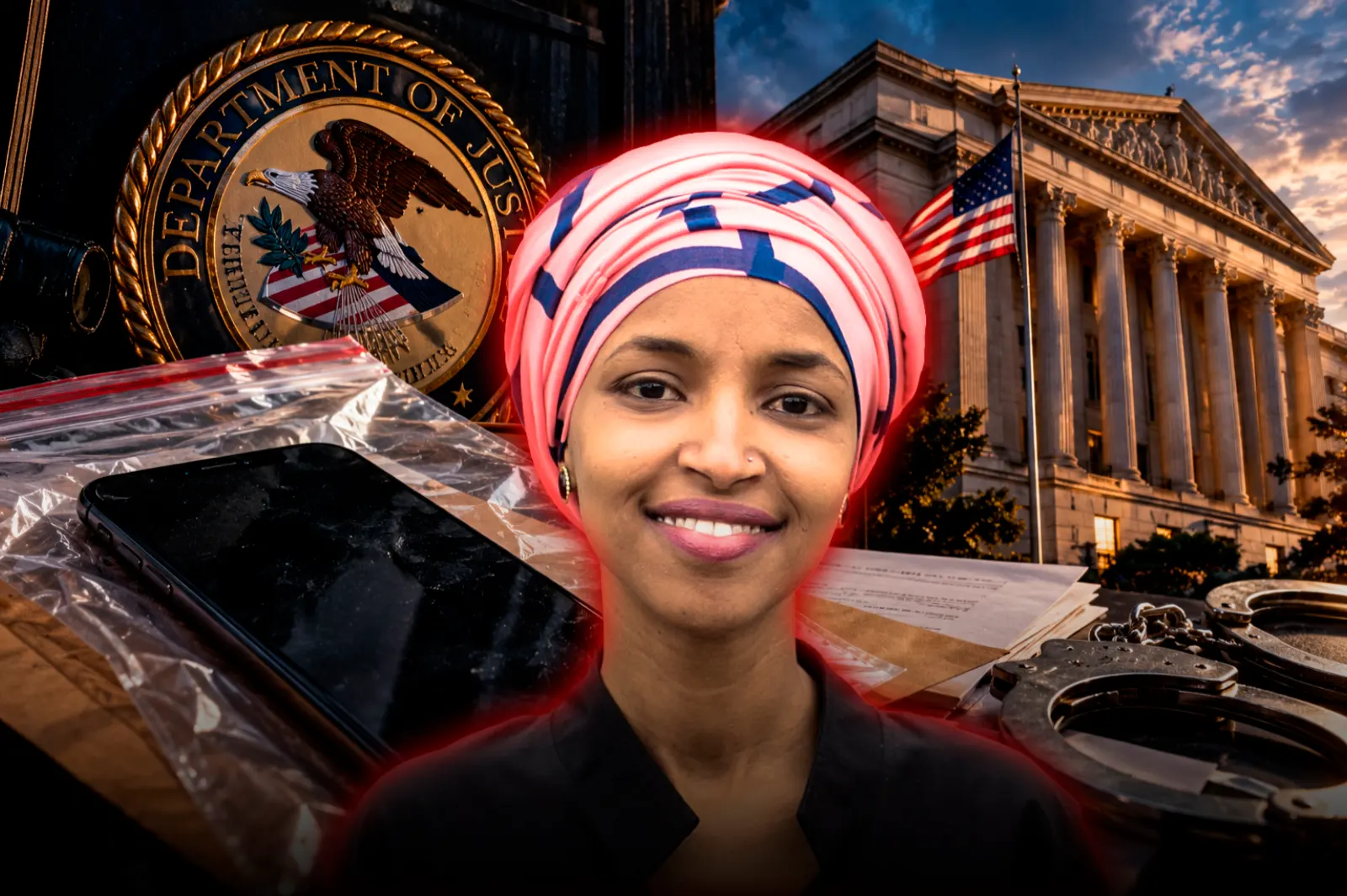 El Departamento de Justicia incautó el teléfono de Ilhan Omar y citaron a declarar a su hermana acusada de fraude