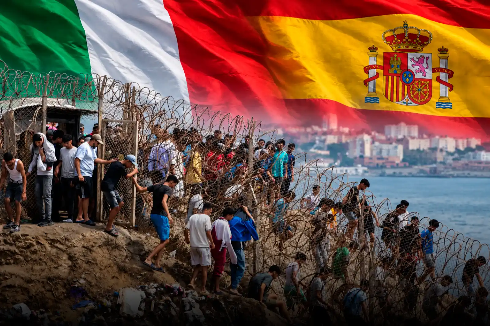 Italia y España levantaron las regulaciones migratorias tras la invasión marroquí en Ceuta