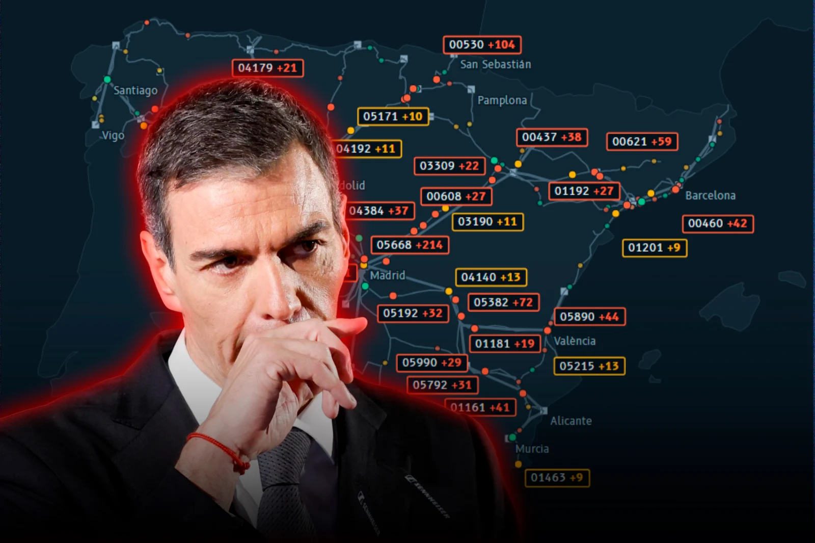 Un joven español creó una web para conocer el estado de los nefastos trenes de Pedro Sánchez
