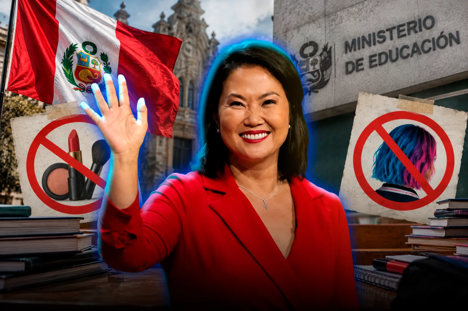 Fujimori anunció nuevas normas escolares que prohíben a los estudiantes teñirse el pelo y usar maquillaje