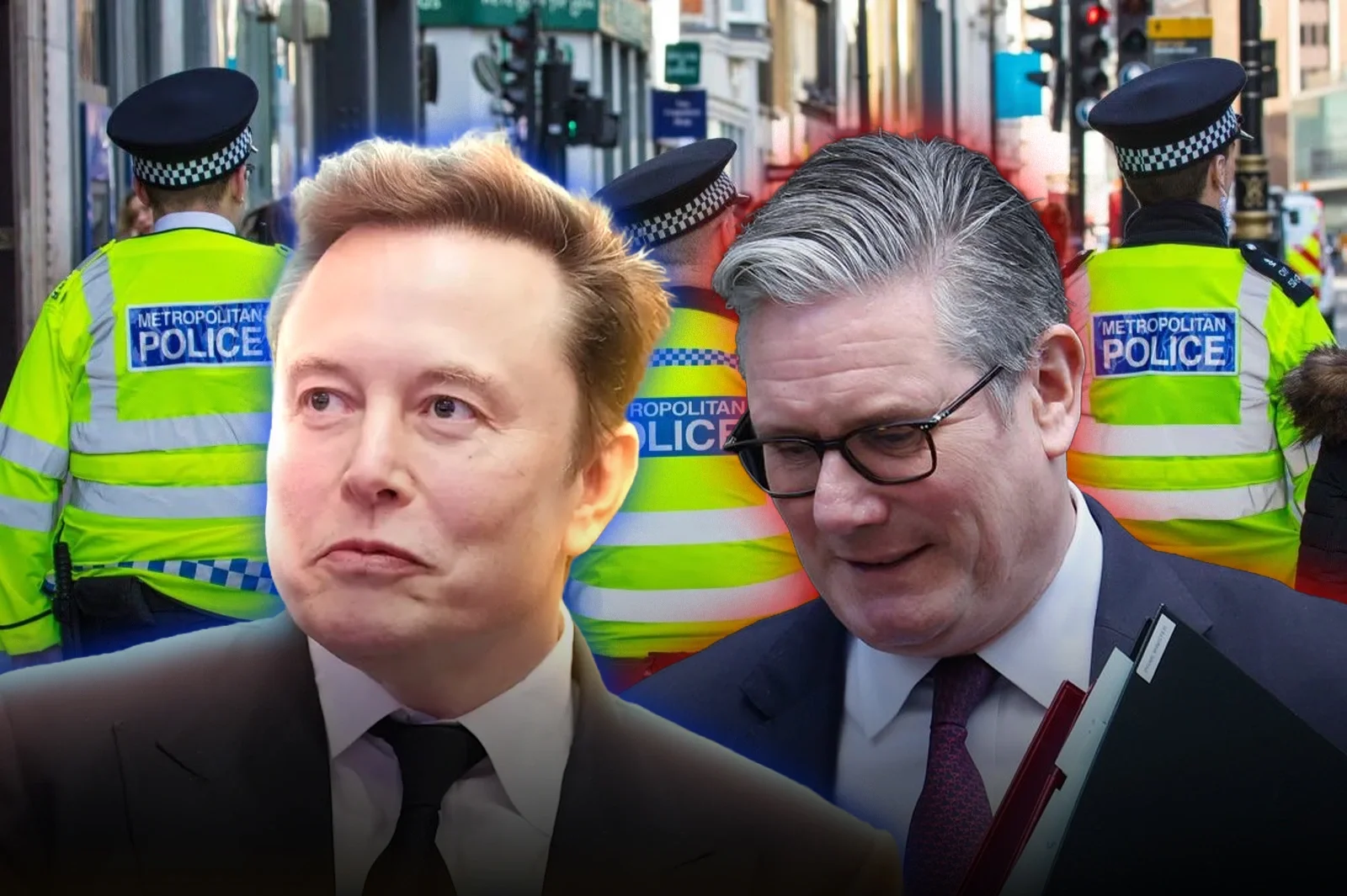 Keir Starmer lashed out at Elon Musk after his criticisms of the actions of the British police.