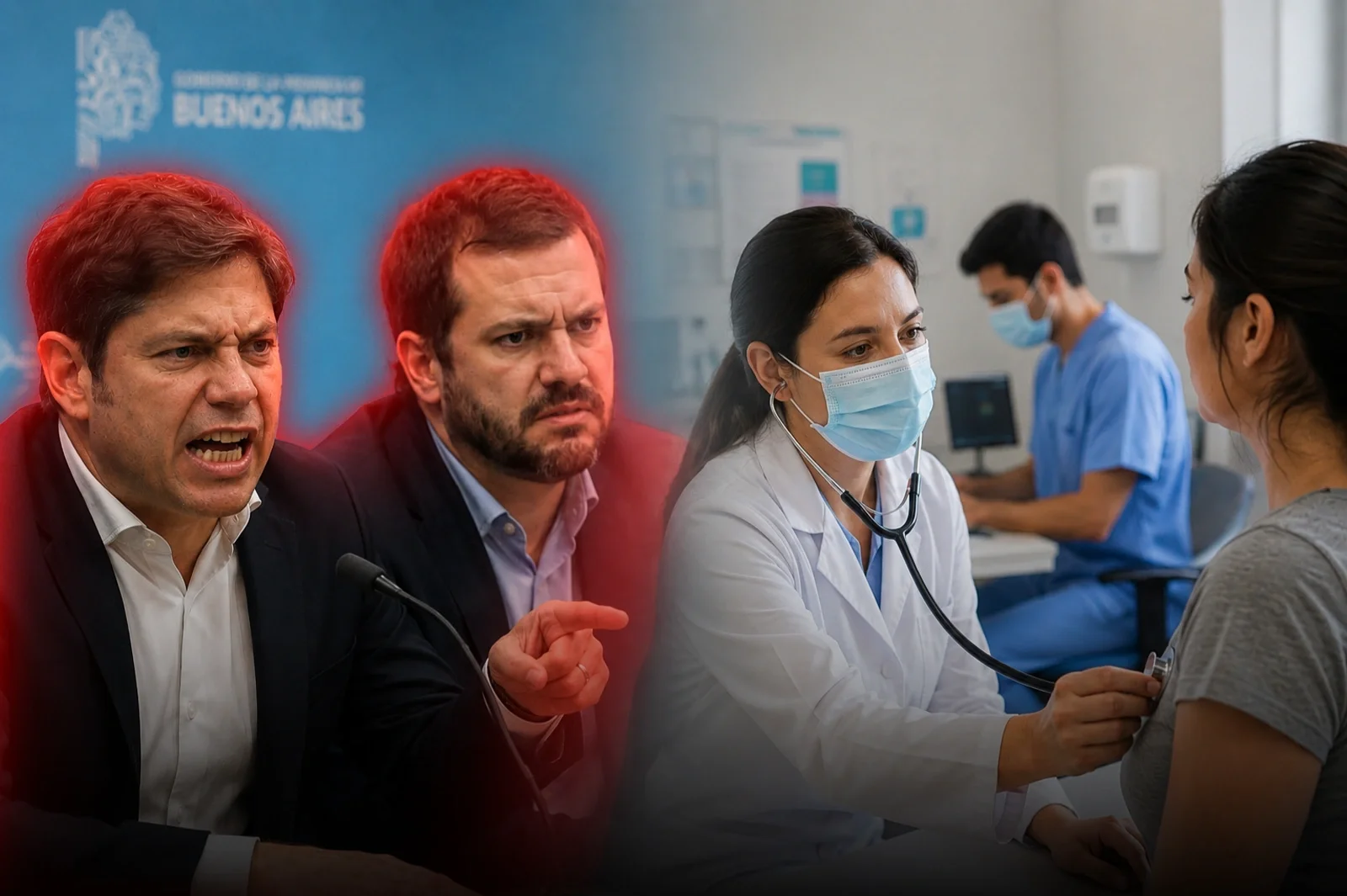 The Kicillof government attacked the doctors of La Plata and labeled their union as "parasitic"