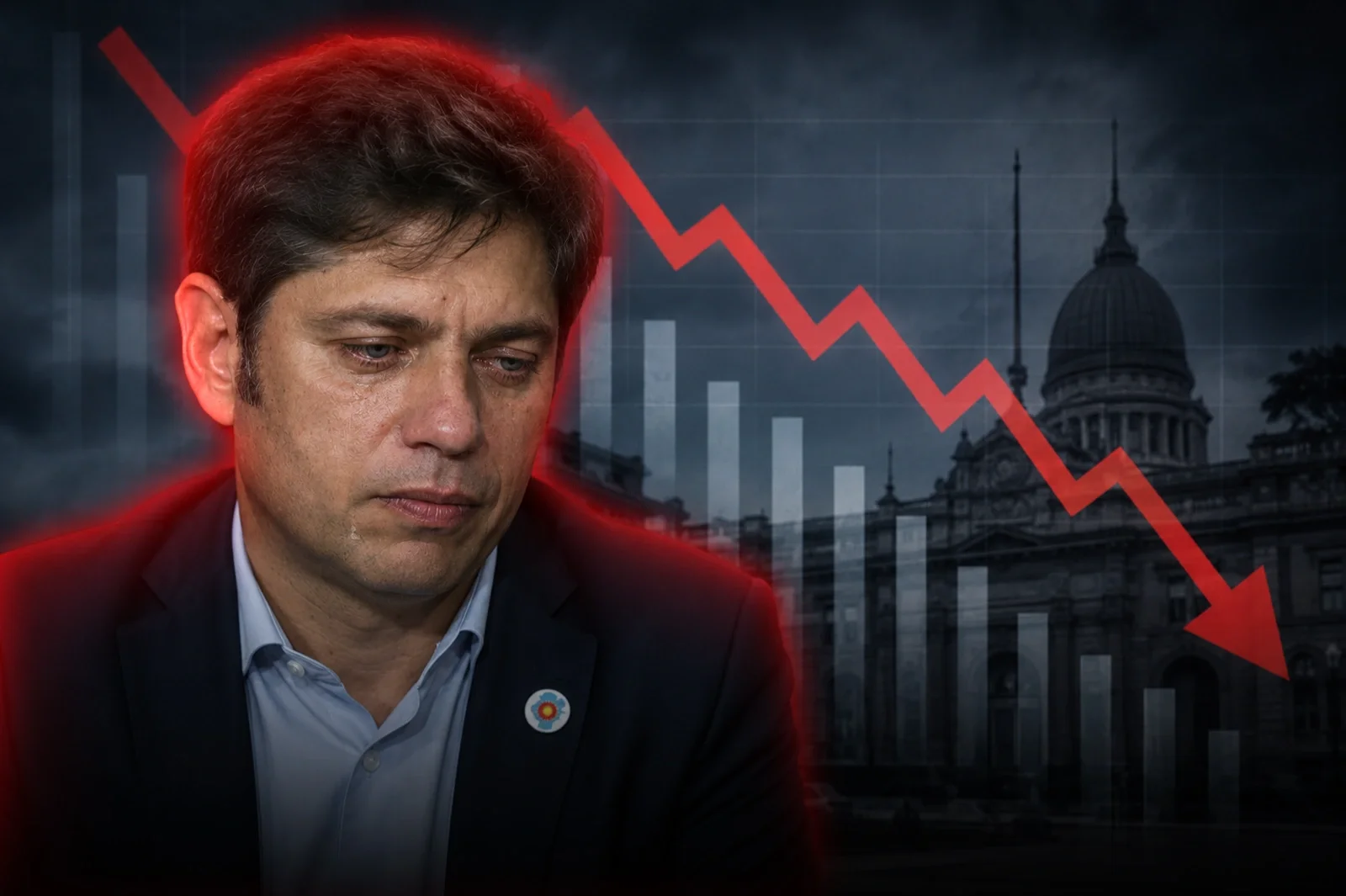 Axel Kicillof vuelve a hundirse en las encuestas y quedó último entre los gobernadores