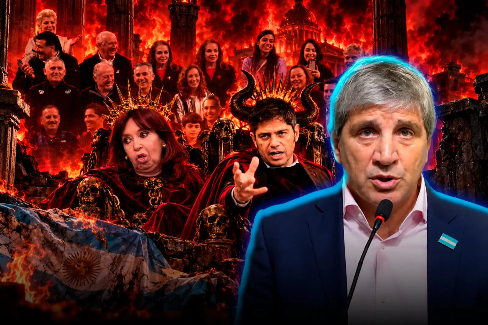 Toto Caputo cruzó al comunista Axel Kicillof y recordó que "el kirchnerismo es el infierno"