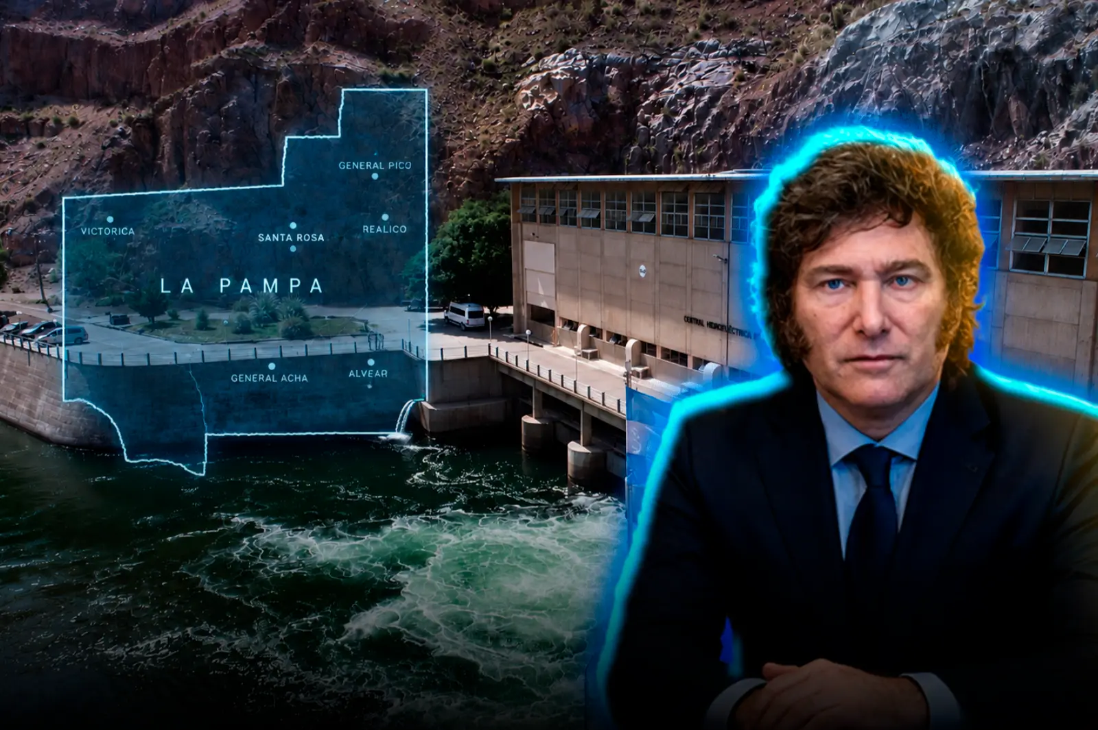Milei repealed the dictatorship decree that granted royalties to La Pampa for energy generated in Mendoza
