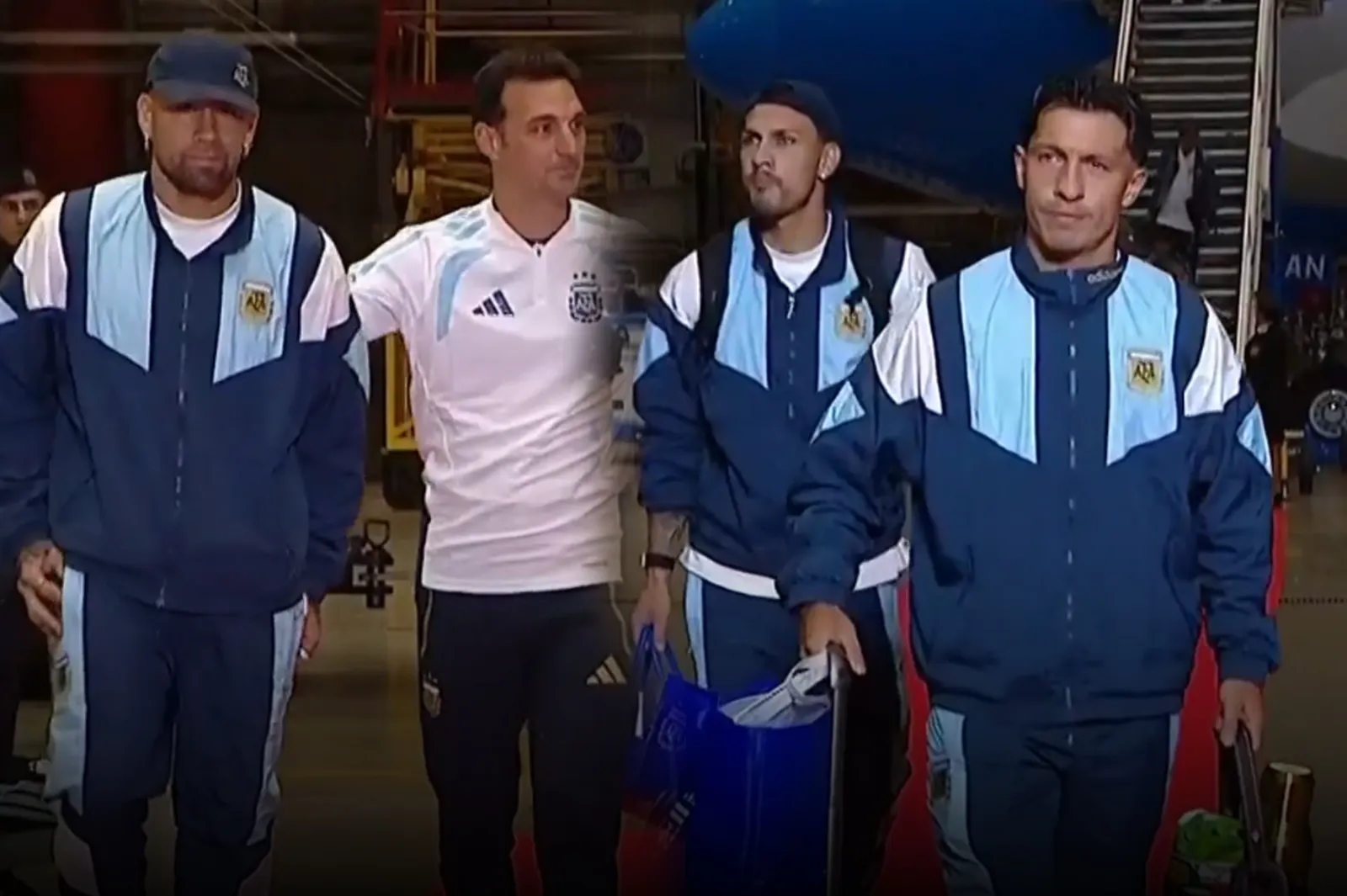 La Scaloneta volvió a la Argentina y fue recibida por miles de hinchas