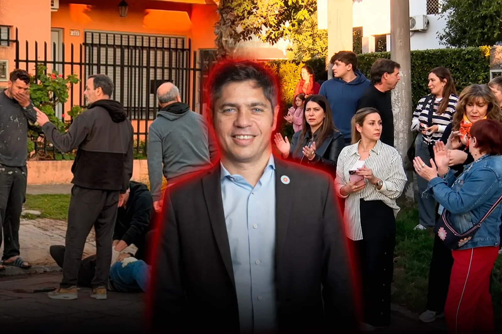 Neighbors of El Palomar marched against Kicillof's insecurity after a father was shot in front of a school