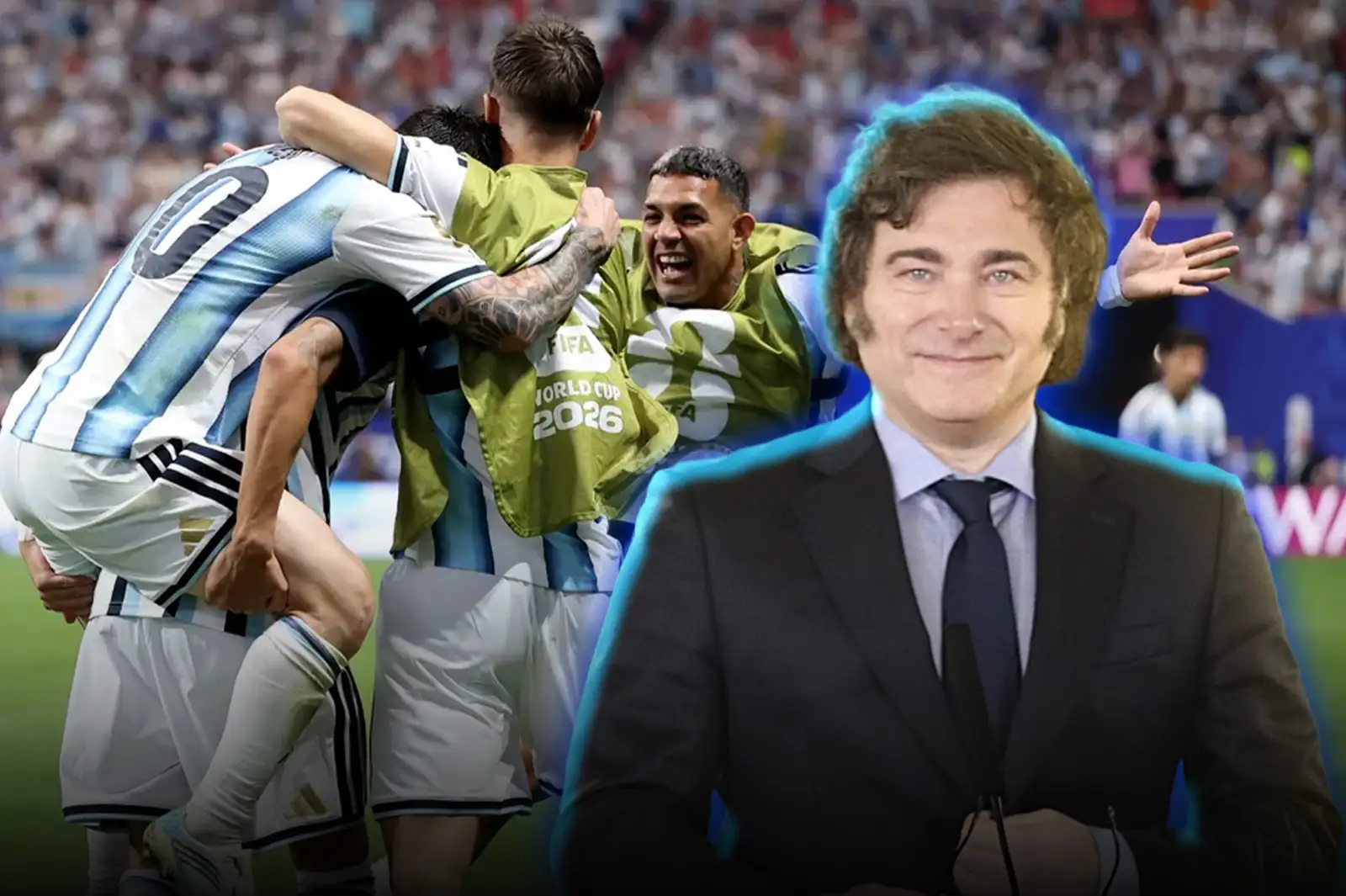 Milei, afónico tras el triunfo de la Selección: “No hay que bajar nunca los brazos”